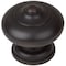 Gliderite Hardware 1-1/2 in. Oil Rubbed Bronze Mushroom Ring Cabinet Knob, 5PK 5561-ORB-5 - alternate 1